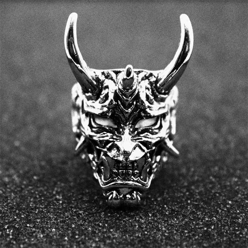 Edgy Punk Skull Ring for Men
