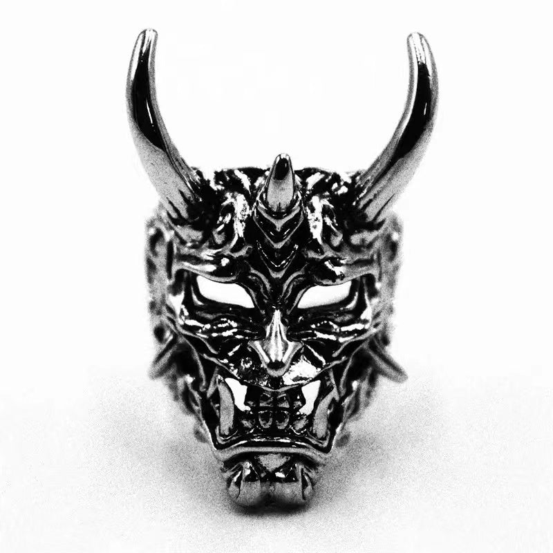 Edgy Punk Skull Ring for Men
