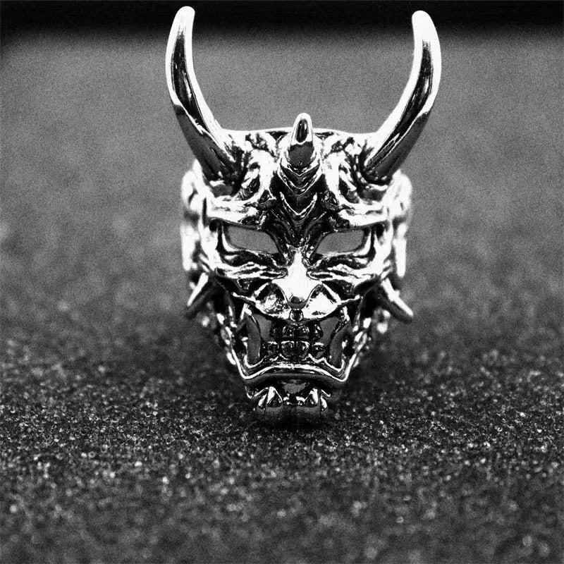 Edgy Punk Skull Ring for Men