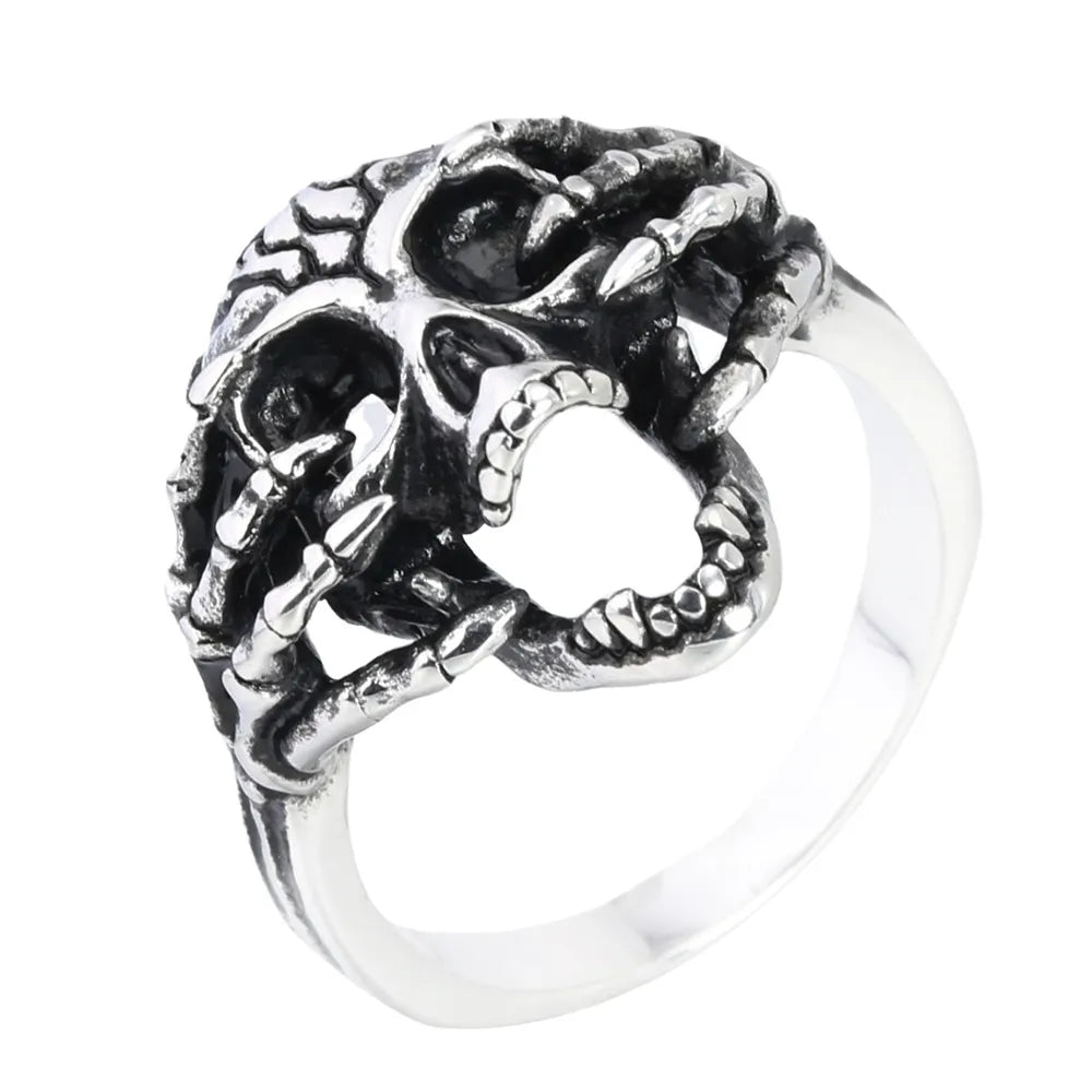Dominant Skull Head Stainless Steel Ring