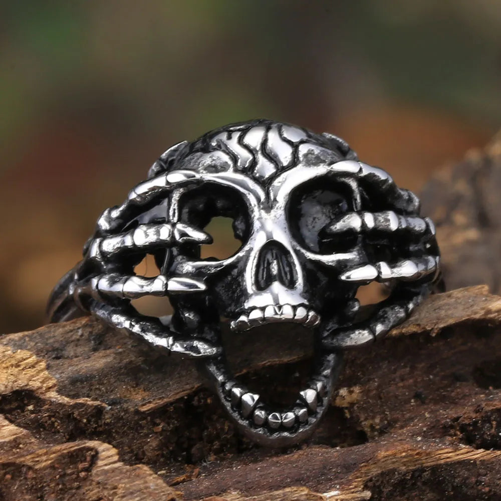 Dominant Skull Head Stainless Steel Ring