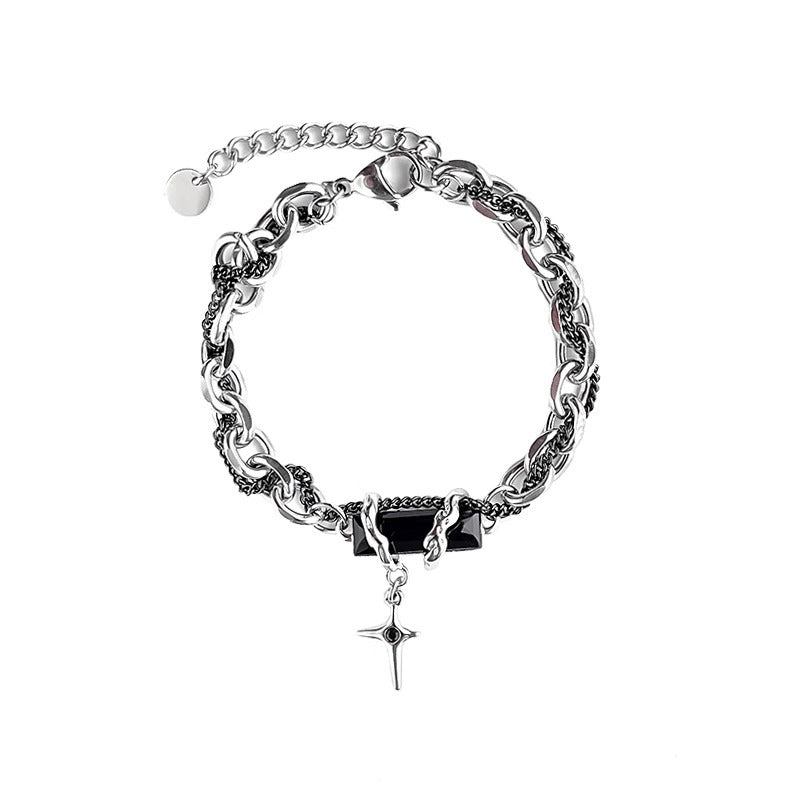 Shuriken Charm Chain Bracelet