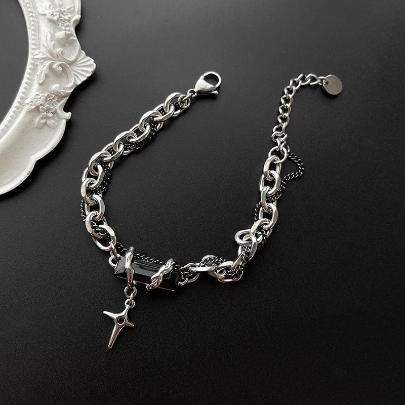 Shuriken Charm Chain Bracelet
